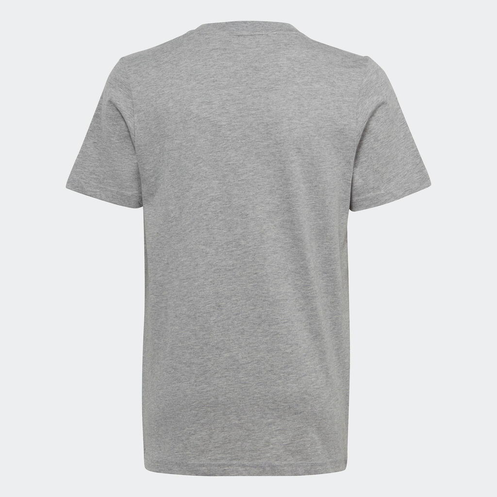 Kids' T-Shirt - Grey/White Printed Logo